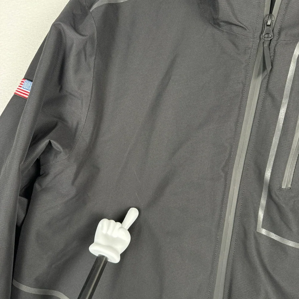 Port Authority Mens S Softshell 2 in 1 Jacket ACI Jet Logo‎ Hooded Flag Patch